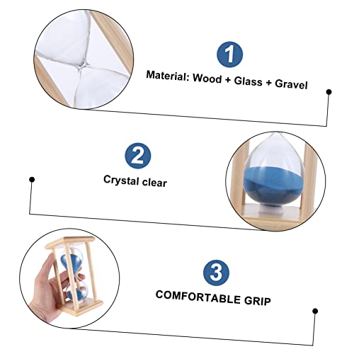 CIYODO 15 Temporizador De Ampulheta Cronômetro Ampulheta Transparente Ampulheta De Mesa Moldura De M