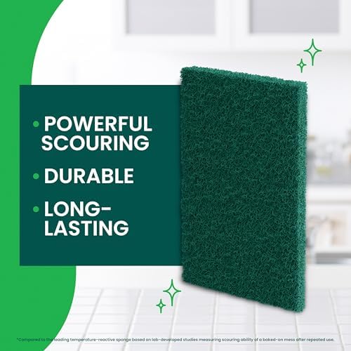 Scotch-Brite Heavy Duty Scour Pads, Scouring Pads for Kitchen and Dish Cleaning, 48 Pads