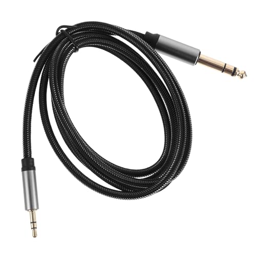 Cable de audio ARTIBETTER Jack 3.5mm a 6.35mm 1.5m negro miniatura 1