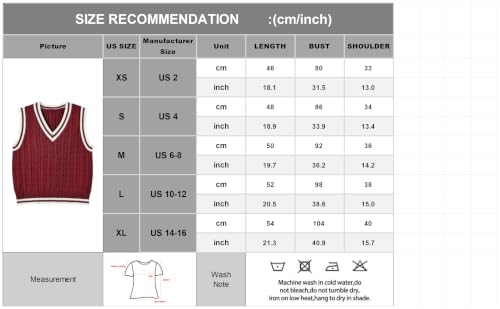 Image of Women's Sweater Vest,Y2K Sleeveless Pattern Preppy Style Knitted Crop Tank Top for Girl