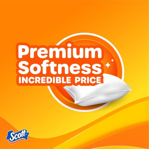 Scott ComfortPlus Toilet Paper with Soft Lavender Scented Tube, 12 Mega Rolls, 310 Sheets per Roll, Septic-Safe, 1-Ply Toilet Tissue - 2