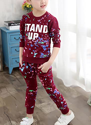Image of Urtrend Little Girls' Kids 2 Pieces Long Sleeve Top Pants Leggings Clothes Set Outfits