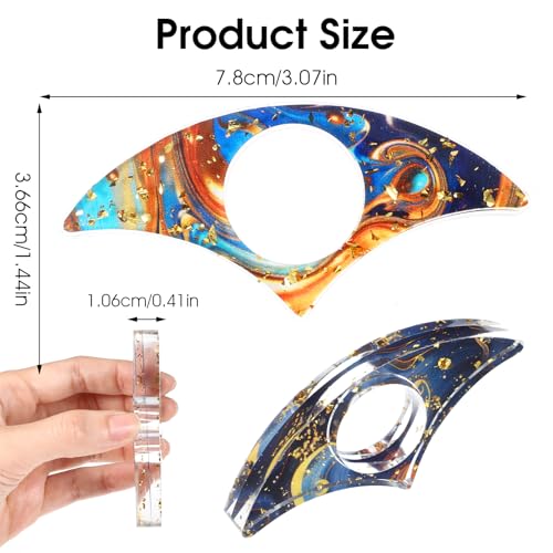 JIEYAO 2 Pcs Book Page Holder for Reading Aesthetic Resin Thumb Ring Page Holder - Image 3