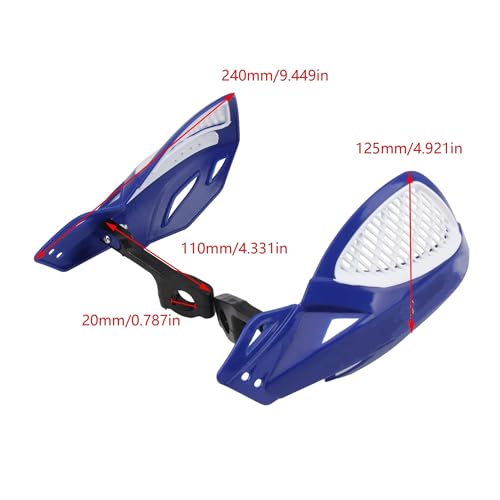 Protège-mains universel jaune pour guidon de moto