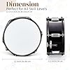 LALAHO 12 x 5.5 inches Snare Drum, Marching Snare Drum Kit for Students, Beginners & Band, Comes with a Pair of Drumsticks, Key and Adjustable Strap (Black) #4