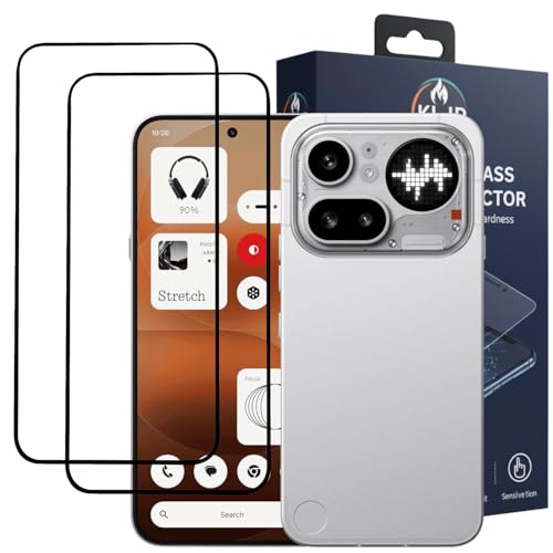 Image of Gorilla Tempered Glass For Nothing 4A Pro With Installation Kit | Edge to Edge Coverage | Black (Pack Of 2)
