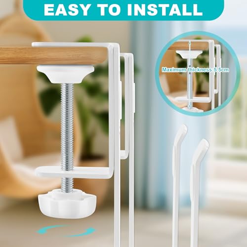 Support de bureau réglable pour ordinateur portable blanc suspendu - 6