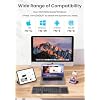 LAMA Foldable Bluetooth Keyboard with Trackpad, Wireless Portable Ultra-Slim Foldable Keyboard for iPad Tablet Smartphone iOS Android Windows PC, Grey