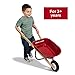 Wagon for Kids, Rolling Cart, Garden Cart on Wheels, Baby Wagon, Radio Flyer Kid's Wheelbarrow, Red, for Ages 3+ Years