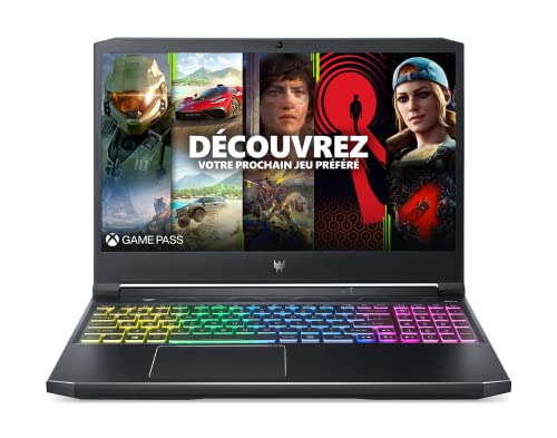 Acer Predator Helios 300 PH315-54-77S1 Ordinateur Portable Gaming 15,6'' FHD IPS 144 Hz, PC Portable Gamer (Intel Core i7-11800H, NVIDIA GeForce RTX 3070, RAM 16 Go, 512 Go SSD, Windows 11), Noir