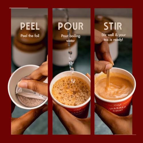 Image of Cup-ji Instant Classic Chai | Authentic North Indian Style Tea | Balanced Aroma & Smooth Taste | Instant Tea | 7 Cups | Each Cup Size 210 ml | Kadak Ghar-Wali | No Added Sugar | Easy Prep | For Office and Travel