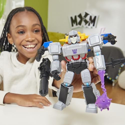 Image of Transformers MixMashers Megatron Custom Mix-and-Match Deluxe Action Figure & Accessories, 5-Inch-Scale Robot Toys for Kids, Ages 4+