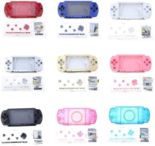 Full Housing Shell Case Cover with Button Set for PSP 1000 1001 Series Replacement (Black) image 2