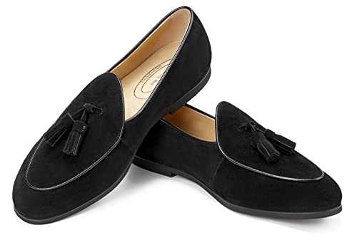 Journey West Men's Vintage Loafers for Men Belgian Loafers Slip-on Loafer Penny Loafer Casual Loafers3