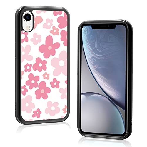 Coque iPhone XR antichoc fleur rose contre les chutes et les rayures
