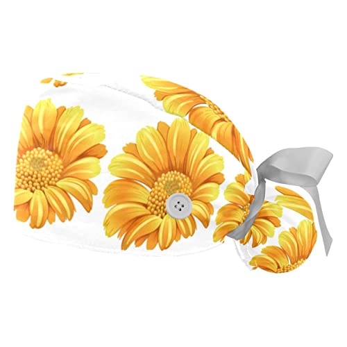 Chapeaux de travail tournesol JDEZ lot de 2 casquettes respirantes pour hommes et femmes