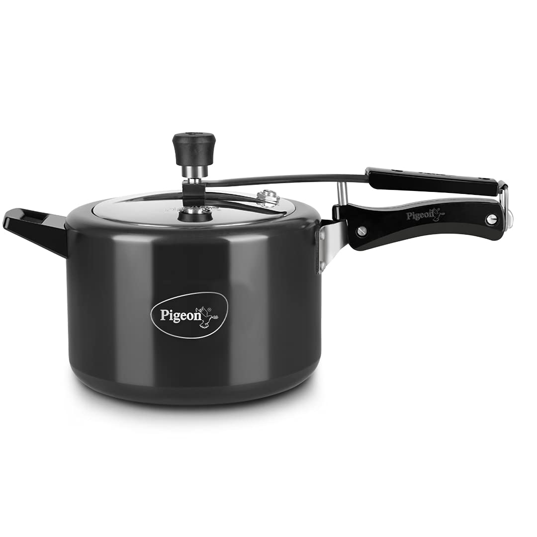 See full amazon price history chart for Pigeon by Stovekraft Titanium Induction Base Inner Lid Hard Anodised Aluminium Pressure Cooker, 5 litres, Black, Standard (12422) Pigeon by Stovekraft Titanium Induction Base Inner Lid Hard Anodised Aluminium Pressure Cooker, 5 litres, Black, Standard (12422) (B075K4ZC79) Amazon Price History, Amazon Price Tracker