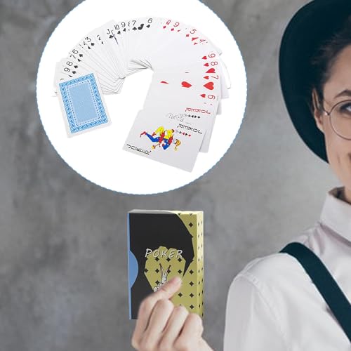 Trick-Pokerkarten,Trick-Spielkarten, Spielkarten Poker Kreativ für Trick, Sammelbare Unterhaltungs-Poker-Bühnenaufführungs-Requisiten mit Anleitung für Camping, Zuhause – Bild 4