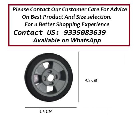 Image of Repair Replacement Luggage Wheel Part Accessories for VIP, Safari, American turistr, Skybag Suitcase Trolley Bag for Luggage Parts ((5 CM) 4 PCS Grey Wheel)