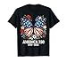 Butterfly America USA Flag Floral 250 Year Freedom 1776-2026 T-Shirt