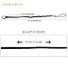 3 Pack Retractable Tool Lanyard, Safety Fall Protection Tools Leash with Aluminum Screw Lock Carabiner Clip and Adjustable Loop End, Tough Scaffold Tether for Construction Roofing (Black+Black+Black)