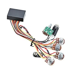 Versatile Compatibility: This 3-band EQ equalizer is designed for use with both active and passive pickup systems, making it applicable to a wide range of electric and acoustic bass guitars and guitars. Compact and Lightweight Design: The compact and...