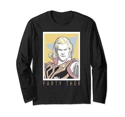 T-shirt manche longue Marvel What If Party Thor idéal pour vos soirées pop culture