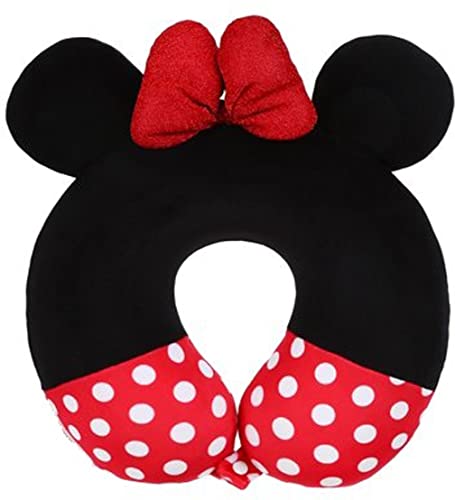 Nitsha Valvet Cartoon Spicial Edition U Shape Neck Pillow for Men Women Girls Boys - Black - Red