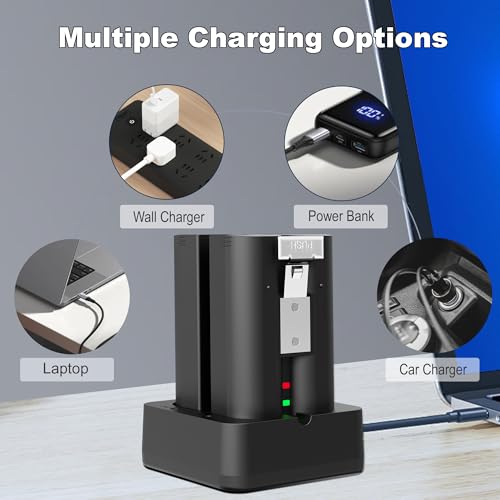 image for Lesaps 4-Pack Replacement Battery for Ring Doorbell - 6040mAh Recharge