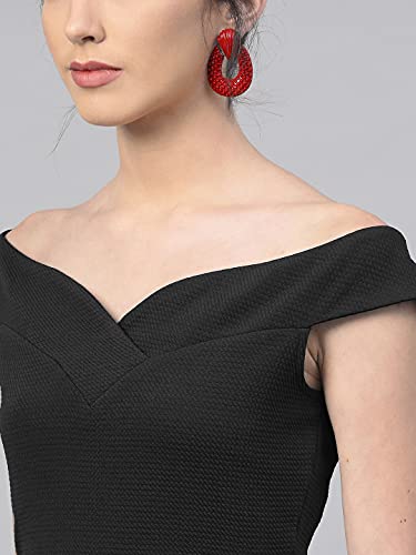 Image of Shasmi Women's Comfortable Mustard Sweetheart Neck Sleeveless Solid Midi Bodycon Casual Western Stylish Dress for Womens