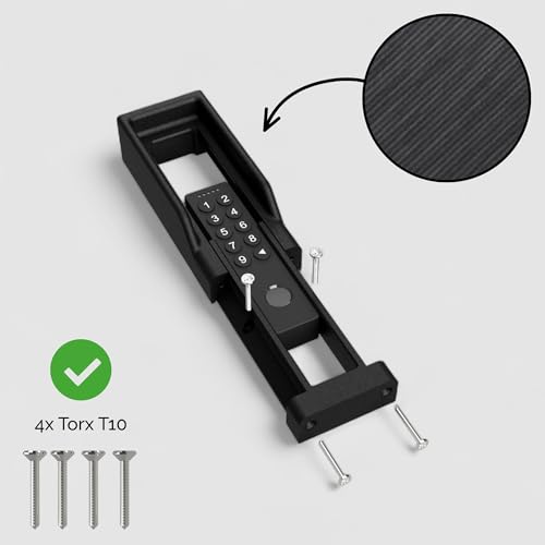 Wandhouder voor Nuki Keypad 2 - Accessoire voor Nuki smart lock - Frame voor vingerafdruklezer - Slimme entree - Zwart - Afbeelding 6