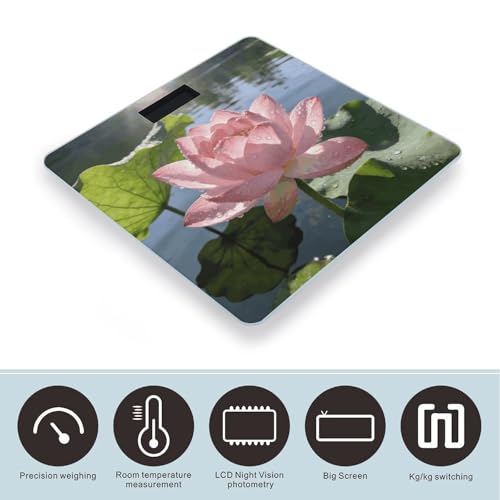 Báscula digital de baño inteligente con vidrio templado miniatura 3