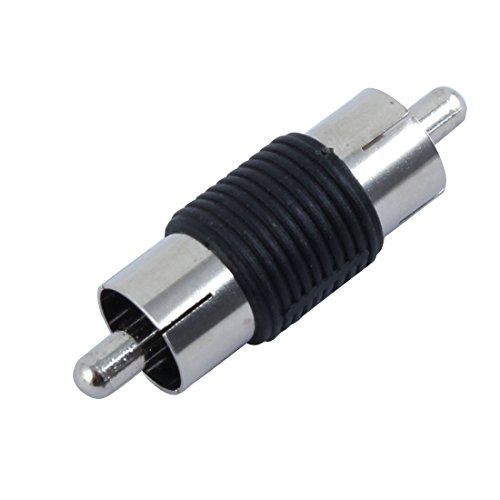 Gino 2 Piezas Conector Adaptador RCA Macho a Macho miniatura 2