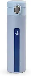 TERMOPRO Squeeze Térmico H2O Azul 500 ml Garrafa Inox com Bico Anatômico e Fast Click Conserva Bebidas Frias por 12h e Quentes por 6h