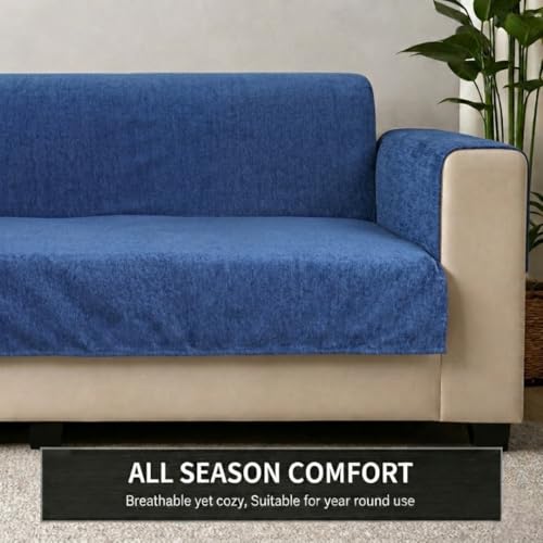 Image of STITCHNEST 'LuxeFit Series' 2 Seater Sofa Cover | Full Coverage with Armrest Pocket | Elegant Woven Fabric, Washable & Durable for Modern Living
