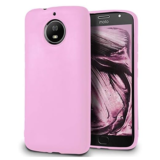 5.99 Funda Blanda para Motorola Moto G5s | TPU | en Rosado | Resistente a Golpes