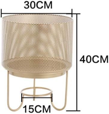 Iron Metal Flower Pot Stand Indoor Balcony Decoration Display Shelf Outdoor Garden Patio Plant Rack Bonsai Floor-Stand Home Decor-Gold(S)