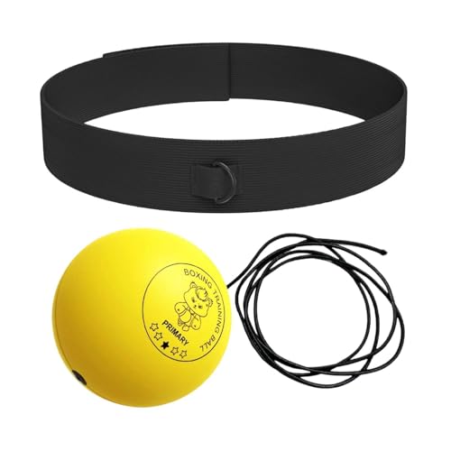 Pelota de boxeo con diadema, transpirable, suave, elástica, divertida, para gimnasio, entrenamiento en tiempo de reacción, para entrenamiento, ejercicio, mejora de la aptitud, adultos, jugadores