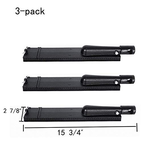 Ggc 15 3/4 Inch Cast Iron Burner Replacement For Australian, Baker And Chef, Barbeques Galore (Turbo), Centro, Charbroil, Coleman, Costco, Glen Canyon, Grand Hall, Nexgrill And Other Grills(3 Packs) #TOP1