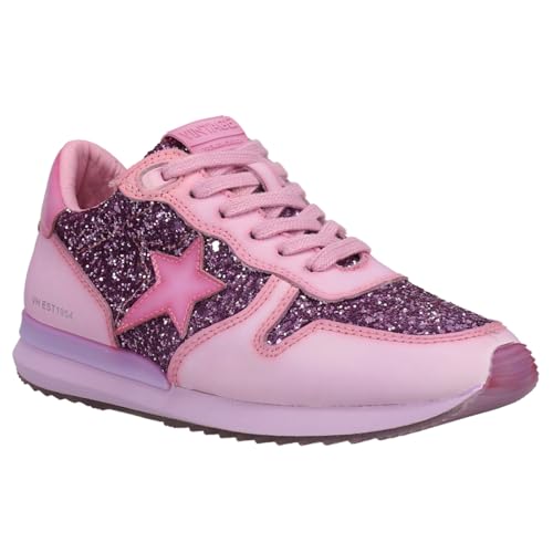 VINTAGE HAVANA Womens Splendid Glitter Lace Up Sneakers Shoes Casual - Purple2