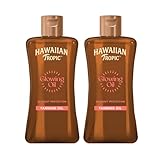 aceite de coco protector termico Hawaiian Tropic Protective Dry Oil rápida absorción, prolonga la duración de tu moreno.