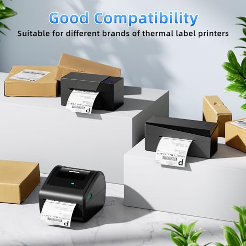 Image of 4x6 Thermal Labels, Pack of 100 4x6 Fold Thermal Labels