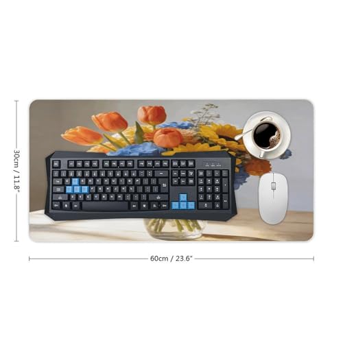 Ambrosia Floral Desk Pad waterproof para escritorio 12"x24" miniatura 2