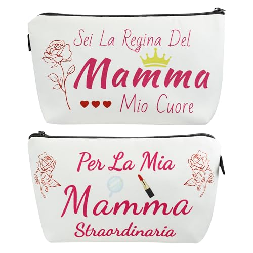 Pochette Donna Trucchi da Viaggio – Idee Regali Originali per la Festa della Mamma – La vostra Mamma potrà portare finalmente con sé una borsa porta trucchi durante i viaggi, grazie alle sue dimensioni è comoda e non ingombrante, in più grazie alla dedica presente sul retro la vostra Mamma non avrà più modo di dimenticarsi l’amore che provate nei suoi confronti.