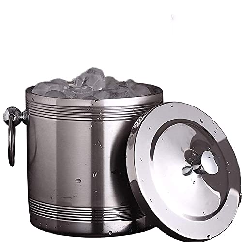 Seau à glace isotherme avec couvercle et pince pour conservation glaçons