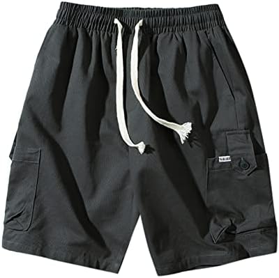 BIFUTON Mens Shorts Athletic Men's Cargo Shorts Elastic Waistband Relaxed Fit Summer Casual Work Shorts A039
