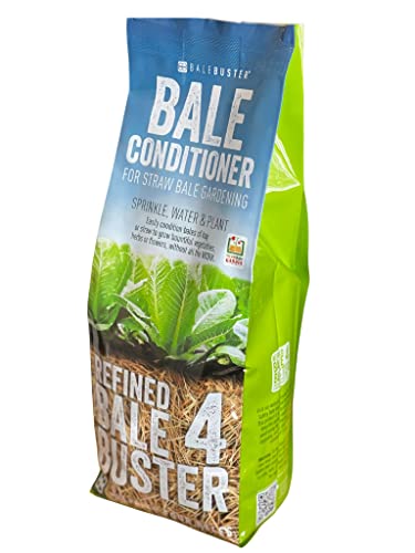 BaleBuster4 Four Bale Conditioning Formula for Preparation of a Straw Bale Garden for Planting a Vegetable Garden