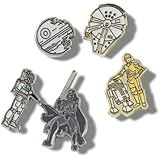 [クロックス スターウォーズ ジビッツ 5 パック]crocs JIBBITZ STAR WARS 5 PACK 10013200 シューアクセ チャーム ダースベイダー ボバ・フェット ミレニアム・ファルコン R2-D2 C-3PO デス・スター