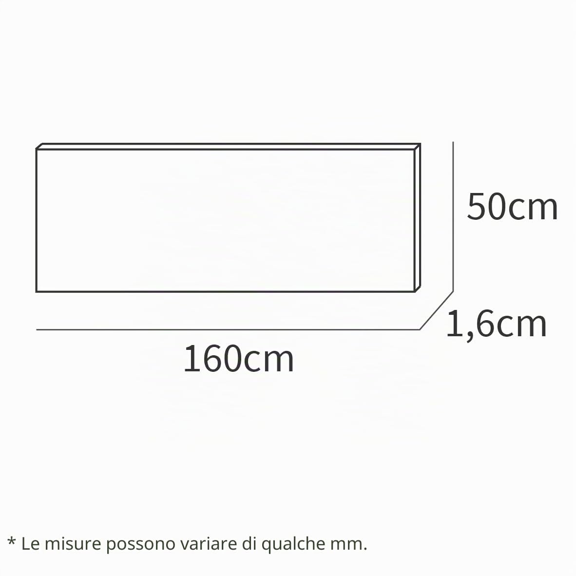 Muebles Pitarch | Testata Listoni Serigrafati, Letto Matrimoniale 150, Moderna Industriale, Rovere Gold, 50x160x1,6 cm, Camera Matrimoniale, Collezione Camila