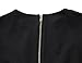MUXXN Women's 1920s Classic Fitted Cocktail OL Dress with Sleeve (Black L)
